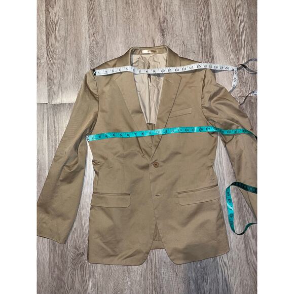 Jaspal Man - Modern Fit Cotton Blazer / 38R / khaki - Picture 3 of 8